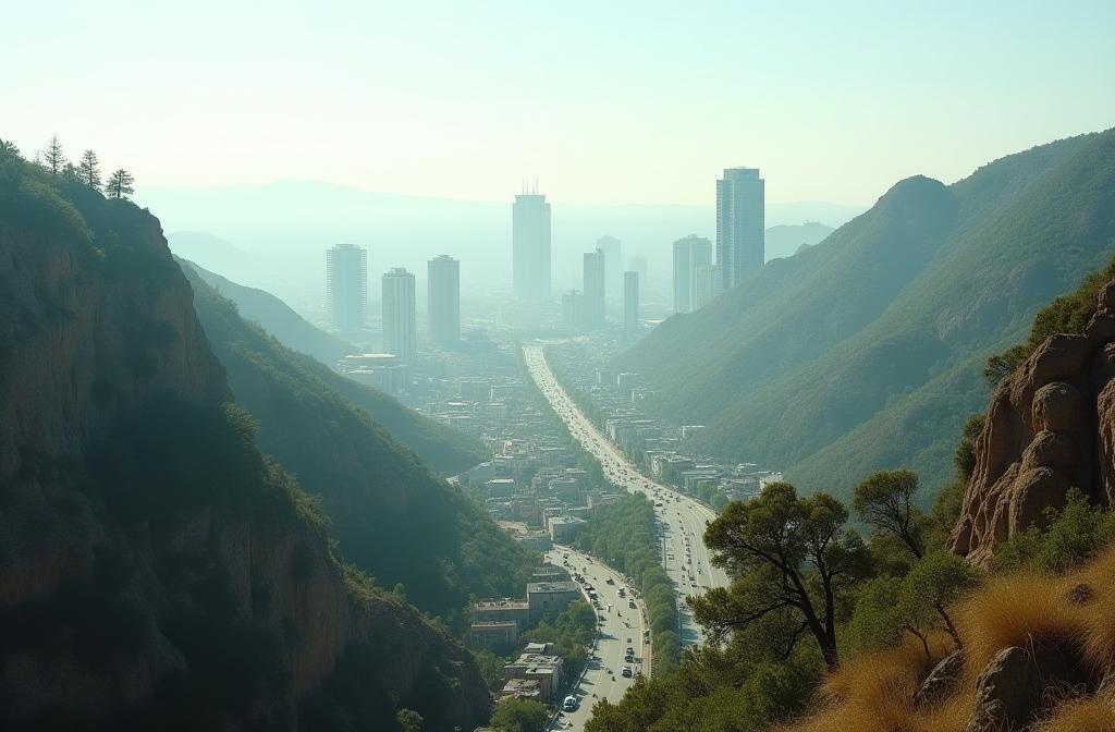 Diverse film location showcasing urban and natural elements