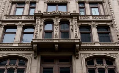 Historical building facade location
